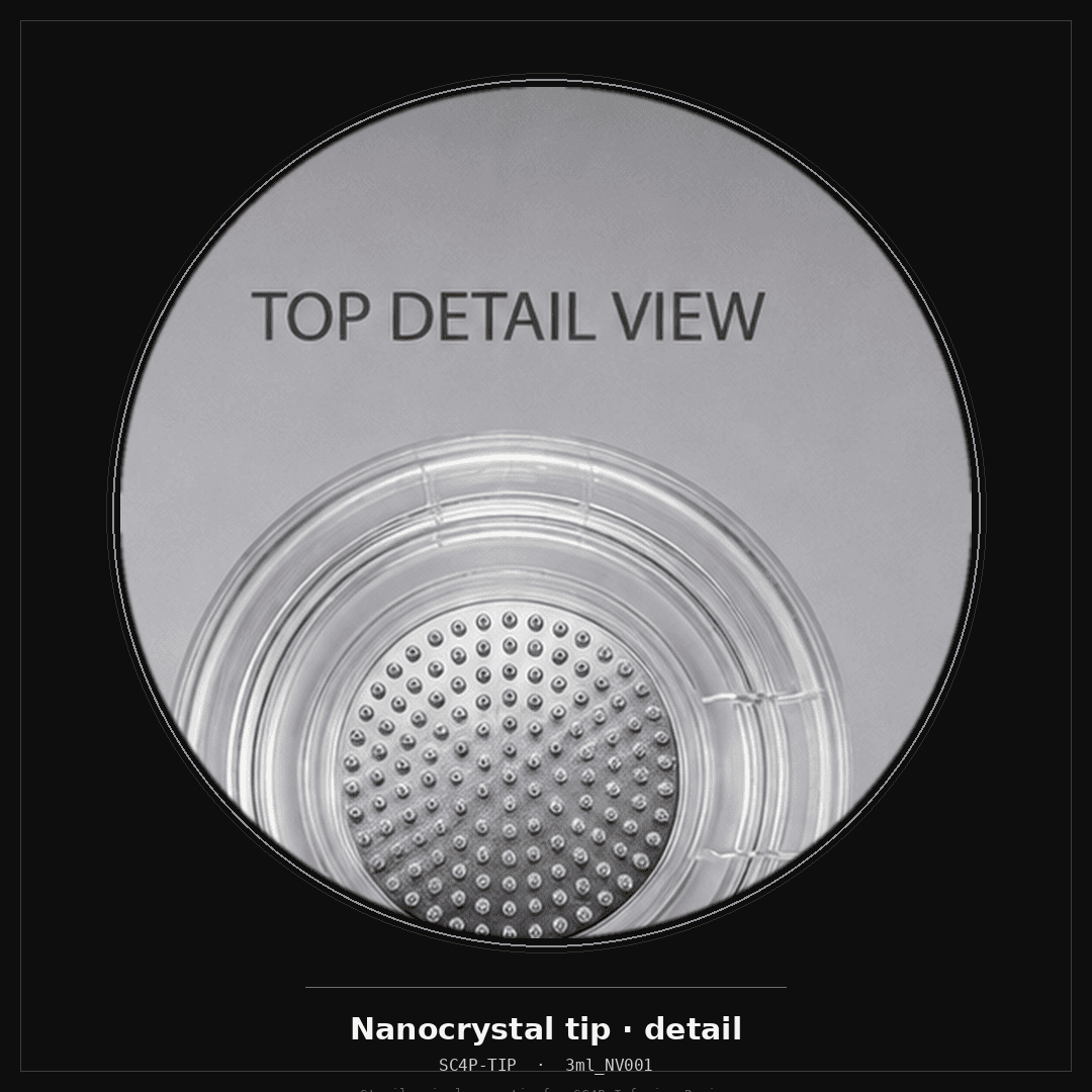 Nanocrystal tip macro detail
